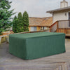 Outsunny Outdoor Garden Furniture Cover Waterproof, Anti-UV 600D Heavy Duty Oxford Fabric Patio Furniture Cover for Rectangular Sofa Table Set, Green, 210 x 140 x 80 cm