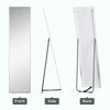 HOMCOM Full Length Mirror Wall-Mounted, 160 x 40 cm Freestanding Rectangle Dressing Mirror for Bedroom, Living Room, Silver Frame