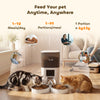 PawHut Automatic Cat Feeder for 2 Cats with HD Cameraï¼2.4G & 5G WiFi Pet Food Dispenser 6L APP Control