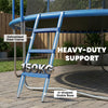 SPORTNOW Trampoline Ladder, 3-Steps with Horizontal Wide Steps, Universal Hook, Galvanised Steel Frame, 150kg Load Capacity