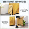 Outsunny Wooden Foldable Outdoor Coffee Table