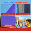 AIYAPLAY Bouncy Castle for Kids, Inflatable Bounce House with Slide, Pool (Ball Pit), Climbing Wall and Blower for Outdoor