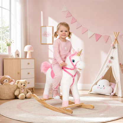 AIYAPLAY Rocking Horse in White