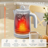 HOMCOM Sleek Textured Kettle and Toaster Set - Grey