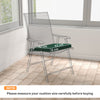 Outsunny Set of 6 Chair Cushion Seat Pads Dining Chair w/ Straps, Indoor Outdoor Removable Tie On Garden Patio, Green