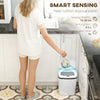 HOMCOM 15L Sensor Bin, Automatic Touchless Kitchen Bin, Easy Clean, Battery Operated for Home Office, Bedroom, Bathroom, White