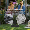 Outsunny Garden Parasol Base, 15kg HDPE Outdoor Umbrella Stand Parasol Stand with Cut-Out Design, Sun Umbrella Base for 32, 38, 48 mm Poles, Black