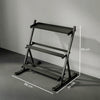 SPORTNOW 3-Tier Adjustable Dumbbell Rack, Heavy-Duty Weight Rack for Dumbbells, Kettlebells and Multiple Balls, Space-Saving Weight Storage Stand for Home Gym, 200 KG Capacity