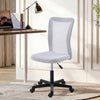 Vinsetto Mesh Office Chair Armless Swivel Executive Computer Desk Chair Adjustable Height Wheels White