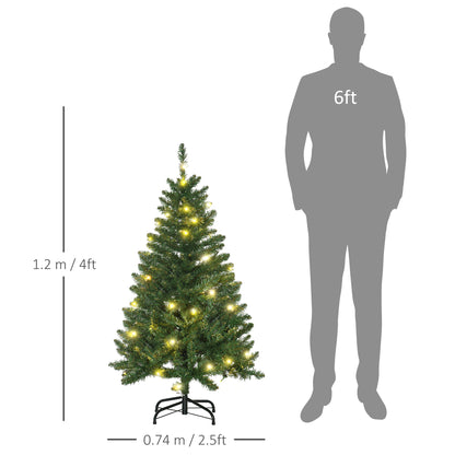 HOMCOM 4FT Christmas Tree in Green