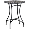 Outsunny Î¦60cm Mosaic Outdoor Patio Table - Black