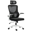 Vinsetto Ergonomic Office Chair, High Back Mesh Computer Desk Chair with Adjustable Headrest and Lumbar Support, Rotatable Armrests, Tilt Function for Home Office, Black