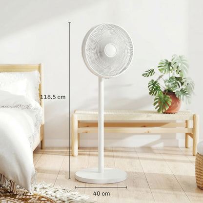 HOMCOM 40 cm Standing Fan in White