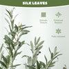 HOMCOM Set of Two Silk Leaf Artificial Olive Trees