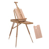 HOMCOM Wooden Art Easel Tripod Sketch Artist Painters Craft Portable Folding Drawing Board Lightweight - Natural Wood