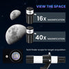 Outsunny Astronomy Telescope for Adults and Beginners with 70 mm Aperture, Carry Bag, White