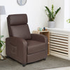 Recliner Armchair with Reclining Function and Adjustable Leg Rest-Coffee