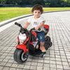 6V Kids Ride-on Motorcycle with 2-wheel/3-wheel Conversion & Detachable Training Wheels-Red