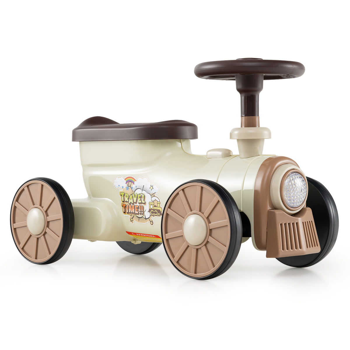 Ride on Push Car Train with storage compartment and sound button