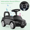 Ride on Sliding Car with Steering Wheel with Horn and Engine Sound-Black