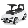 Ride on Sliding Car with Steering Wheel with Horn and Engine Sound-White