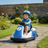 AIYAPLAY Kids Bumper Car with 360-Degree Rotation, 6V Electric Ride On Car with Music and Horn for 3-8 Years Old, Blue