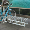 HOMCOM Bike Stand Parking Rack Floor or Wall Mount Bicycle Cycle Storage Locking Stand (5 Racks, Silver)