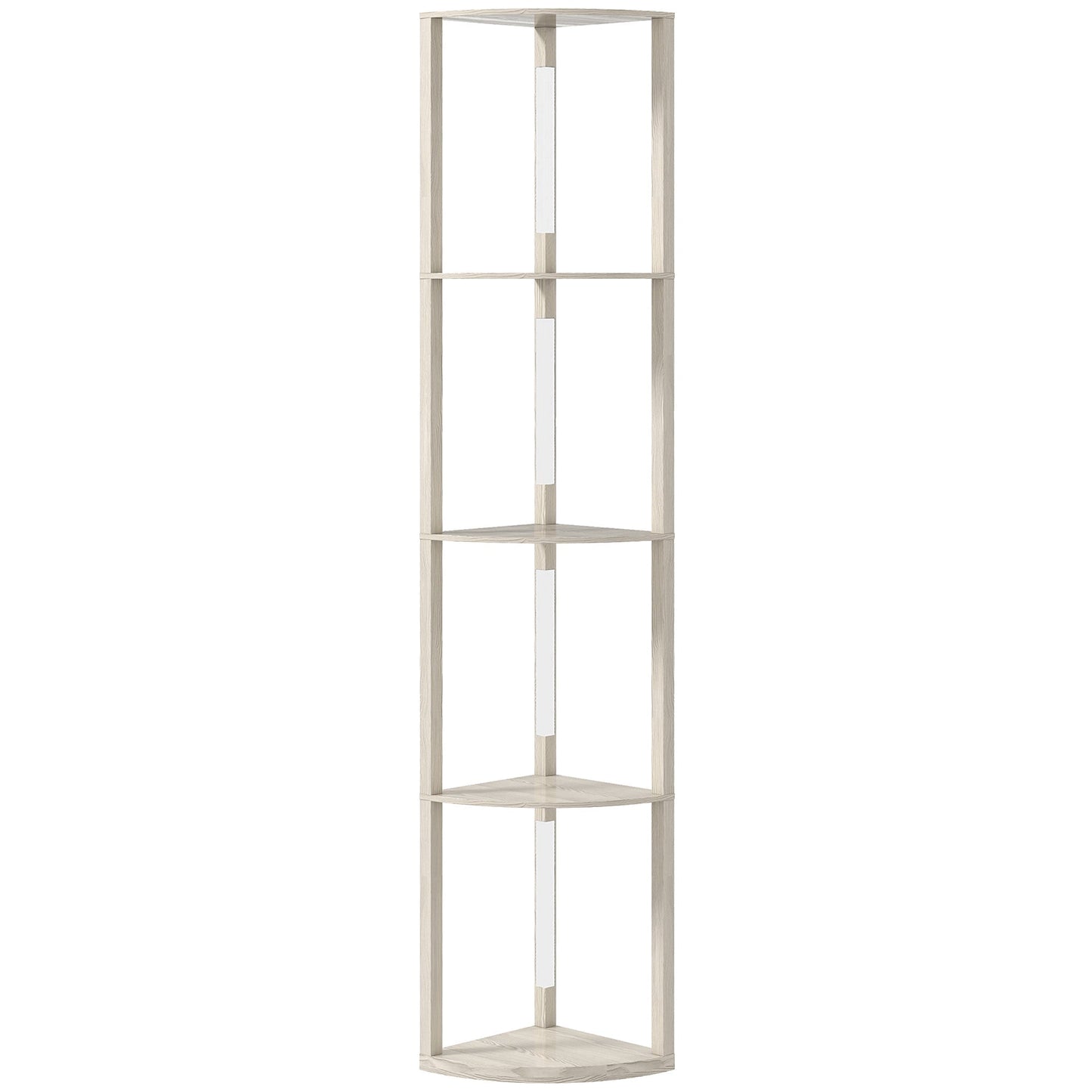 HOMCOM 4-Tier Corner Floor Lamp