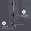 HOMCOM Bike Repair Stand Workstation, Bicycle Maintenance Workstand, Height Adjustable, with Tool Tray & 360 Rotating Adjustable Clamp for Home Mechanic Workshop