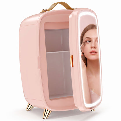 HOMCOM Skincare Refrigerator in Pink