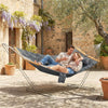 Outsunny Double Hammock 2 Person Swing Bed with Spreader Bars, Pillows, Pad, 200 x 140cm, Grey