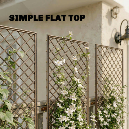 Outsunny Garden Trellis in a Natural Wood Finish