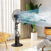 HOMCOM Pedestal Fan with Water Mist Spray, Spray Misting Fan with 70Â° Oscillation, Tilt Head, 3 Speeds, 3 Modes, Adjustable Mist, 3.2L Water Tank, for Home, 120 cm