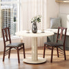 Set of 2 Folding Dining Chairs with Soft Padded Seat and Smooth Solid Backrest-Black