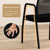 Set of 4 Office Guest Chairs with Ergonomic Mesh Backrest and Cushioned Seat-Black