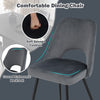 Set of 4 Upholstered Living Room Chair with High-density Sponge Cushion-Grey