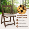 Set of 8 Foldable Dining Chair with Padded Seat and Curved Backrest