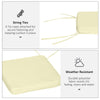 Outsunny Set of 6 Pcs Chair Cushion, 42Lx42Wx5T cm-Cream White