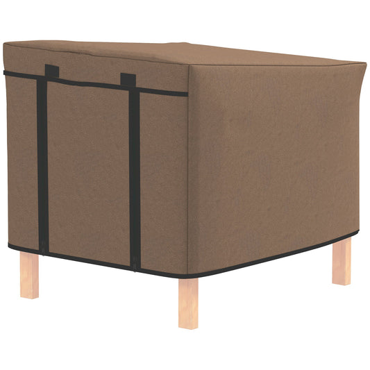 غطاء قفص الأرانب المقاوم للماء من PawHut لطراز X-D2-0047 والموديلات المشابهة، 43 × 52 × 37 سم، بني