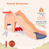 Kids Play Slide with Cute Elephant Shape and Basketball Hoop-Pink