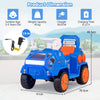 6V Kids Ride-on Car with Music with Radar and  Alarm Button-Navy