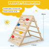 Double Sided Triangle Climber with Colorful Climbing Rocks