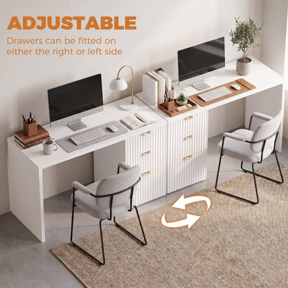 HOMCOM Computer Desk in White