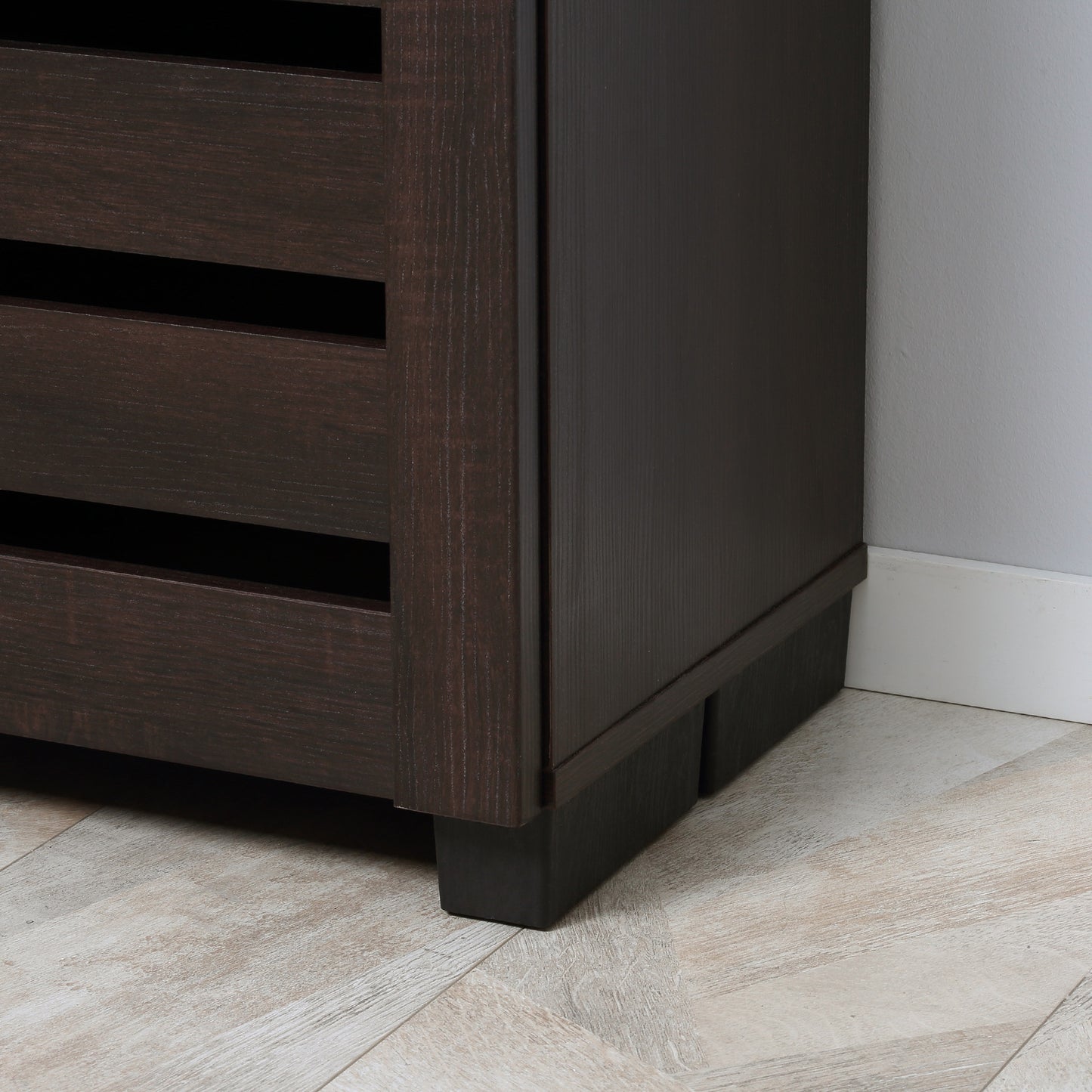 HOMCOM 15 Shoe Storage Cabinet - Wood-Effect