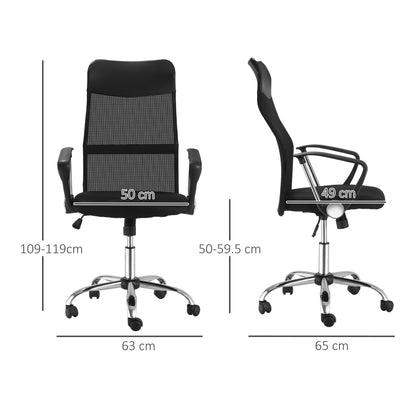 HOMCOM Ergonomic Office Chair in Black