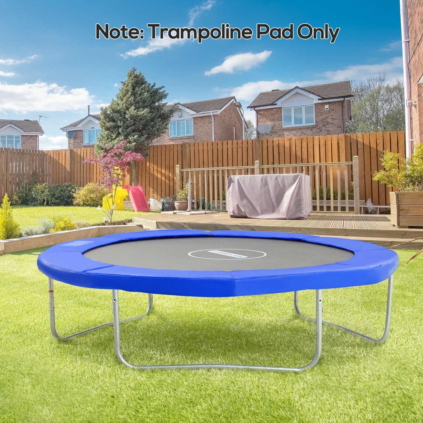 HOMCOM a244cm Trampoline Pad Pads Replacement Trampoline Accessories Safety Surround Pads Padding - 8ft Blue
