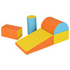 5-Piece Soft Waterproof Kids Climb and Crawl Activity Playset-Yellow and Blue