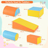 5-Piece Soft Waterproof Kids Climb and Crawl Activity Playset-Yellow and Blue