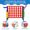 Giant Connect 4 Game Jumbo with 42 Rings-Blue