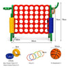 Giant Connect 4 Game Jumbo with 42 Rings-Green